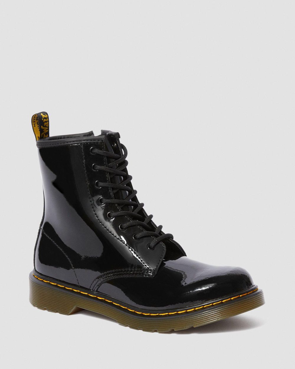 Dr Martens 1460 Patent Kožené Šnurovacie Topánkylar Detske ( Čierne ) SK 397-LFDUKY